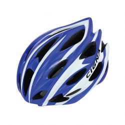 Шлем велосипедный Cigna WT-015 (чёрный/синий/белый)
