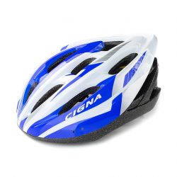 Шлем велосипедный Cigna WT-040 (чёрный/фиолетовый/белый)