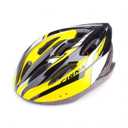 Шлем велосипедный Cigna WT-040 (чёрный/жёлтый/белый)